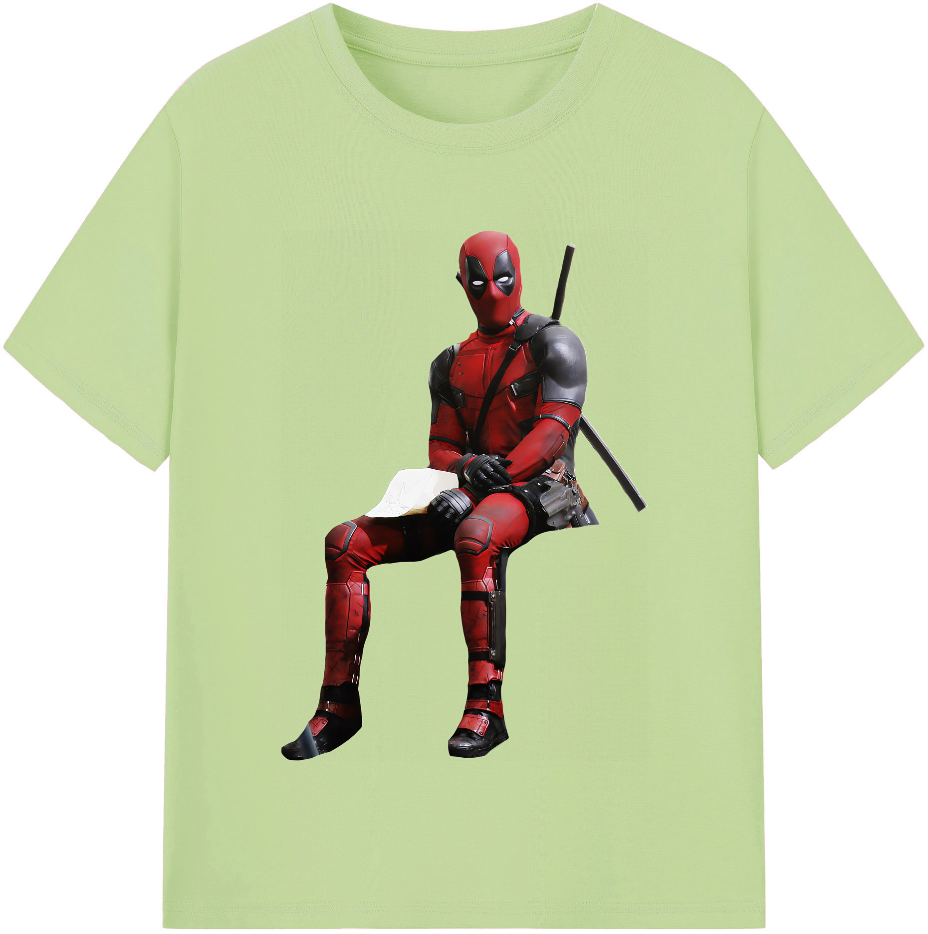（画像用） Deadpool デッドプール 綿100％半袖Tシャツ（フロントプリント）